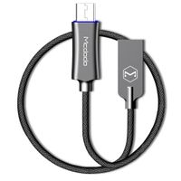 Cable micro usb a usb Mcdodo indicador led 1.5 m gris