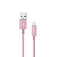 Cable Micro Usb A Usb 2M Metal Rosado
