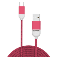 Cable Tipo C Usb Nylon 1.5M / Durazno