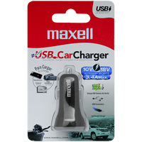 Cargador de auto Maxell 2 puertos de salida usb 15W 3.1A