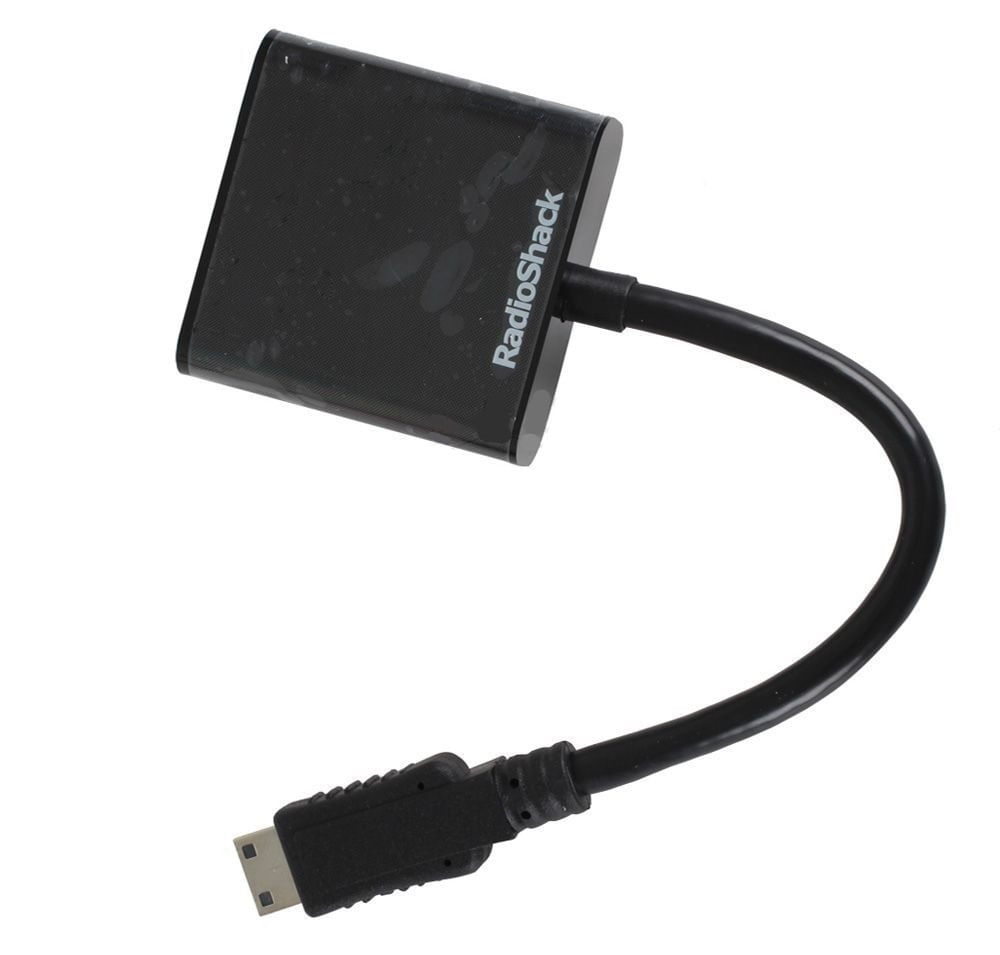 Cable Mini HDMI A VGA Adaptador Hembra 8 Inches
