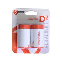 Pilas alcalinas Radioshack tipo D x2