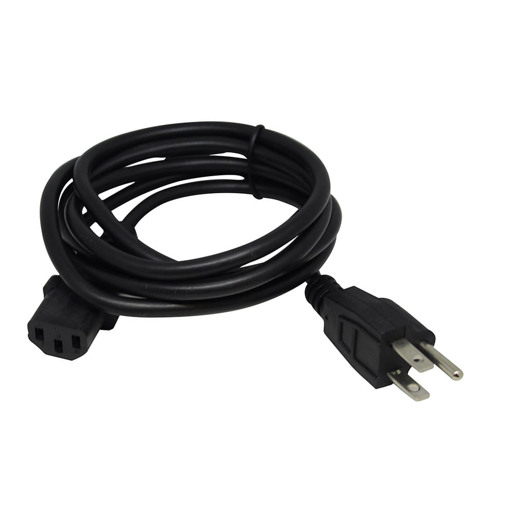 Cable de poder Coolbox Teraware para pc, conector 3 espigas, 1.8 m
