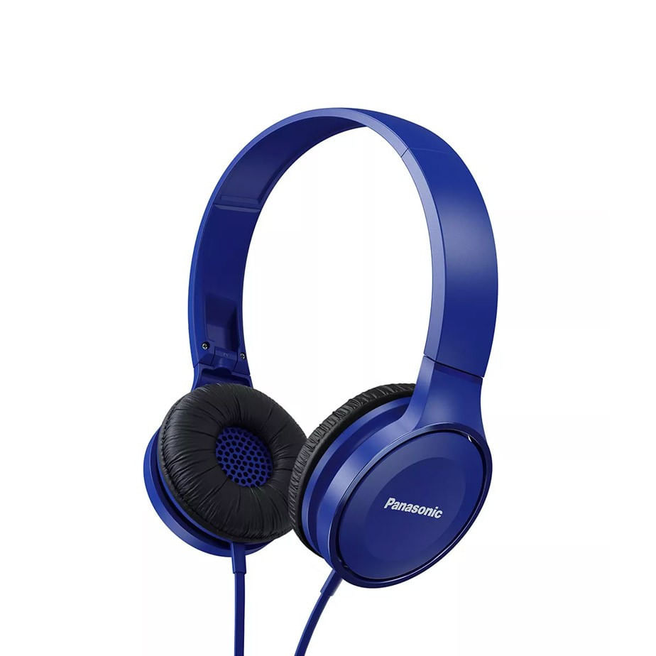 Imagen 2 del producto Audífonos on ear con micrófono Panasonic HF100ME almohadillas alcolchadas, conector 3.5 mm, control de llamadas, azul
