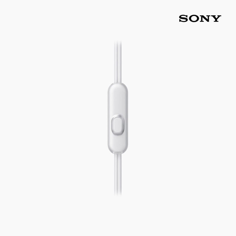 Imagen 2 del producto Audífonos in ear con micrófono Sony MDRAS210AP resistentes a salpicaduras y sudor, conector 3.5 mm, control de llamadas, blanco