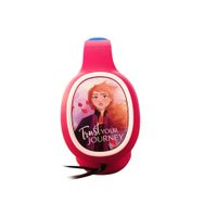 Audífonos on ear con micrófono Frozen Anna almohadillas acolchadas, conector 3.5 mm, control de llamadas, rosado