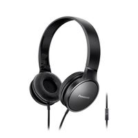 Audífonos on ear con micrófono Panasonic HF300ME almohadillas acolchadas, conector 3.5 mm, control de llamadas, negro