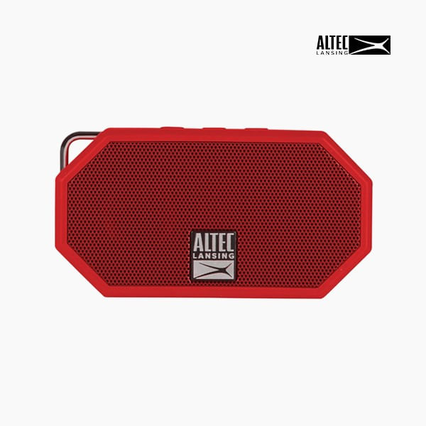 Imagen 2 del producto Mini parlante bluetooth Altec Lansing H2o 2 IP67, máx. 6 horas, rojo