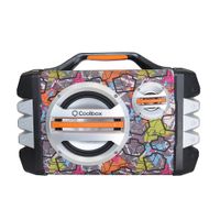 Parlante bluetooth karaoke Coolbox batería recargable, diseño urbano