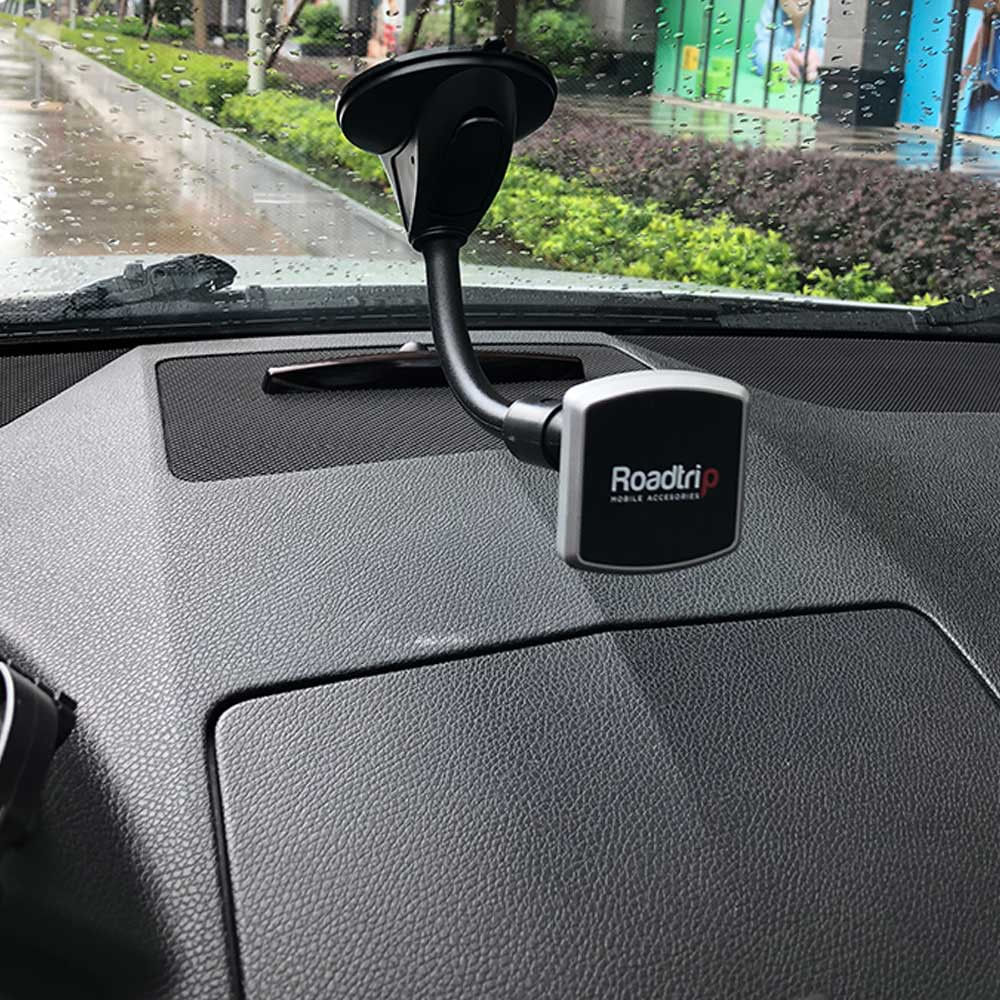 Imagen 2 del producto Soporte de celular para auto Roadtrip magnético, succión luna, negro