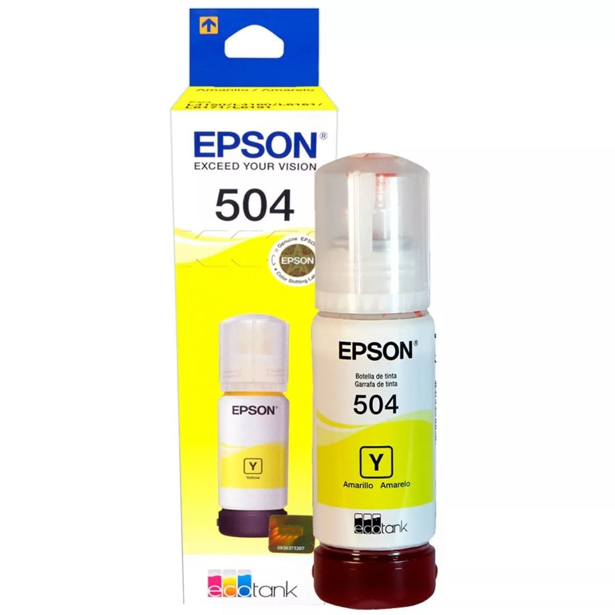 Imagen 1 del producto Tinta Epson T504420 amarillo rinde hasta 7500 páginas