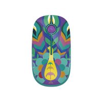 Mouse inalámbrico Coolbox Teraware Pavo real 1600 dpi, 3 botones, azul