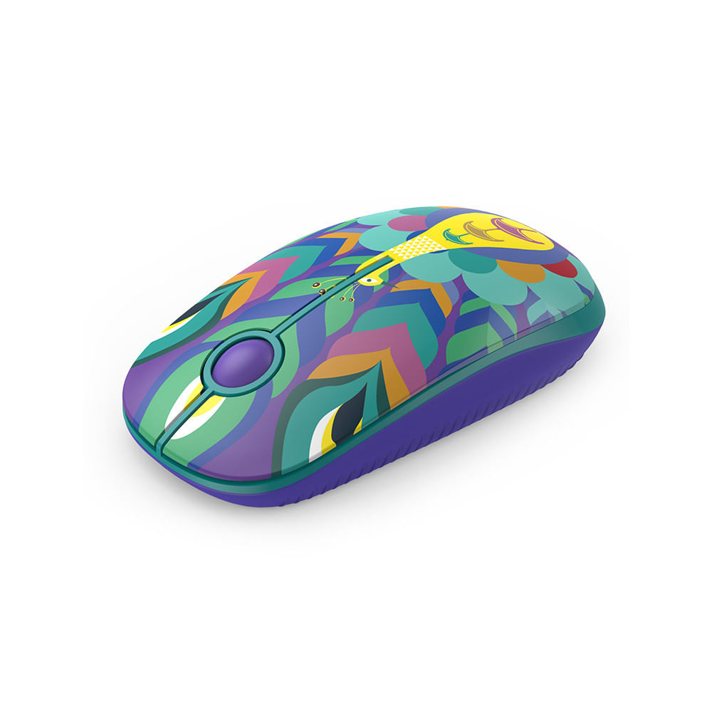 Imagen 2 del producto Mouse inalámbrico Coolbox Teraware Pavo real 1600 dpi, 3 botones, azul