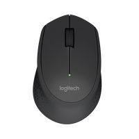 Mouse inalámbrico Logitech M280 1000 dpi, 3 botones, negro