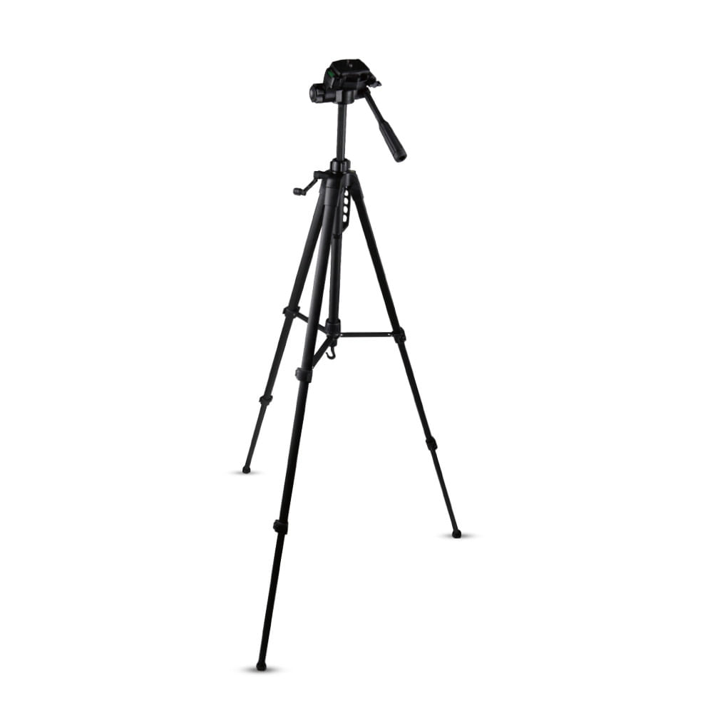 Imagen 2 del producto Trípode para cámara fotográfica, altura de 66 cm - 167 cm, compatible con Nikon, Canon, Sony, cabezal giratorio 360°, aluminio, carga máx. 3 kg