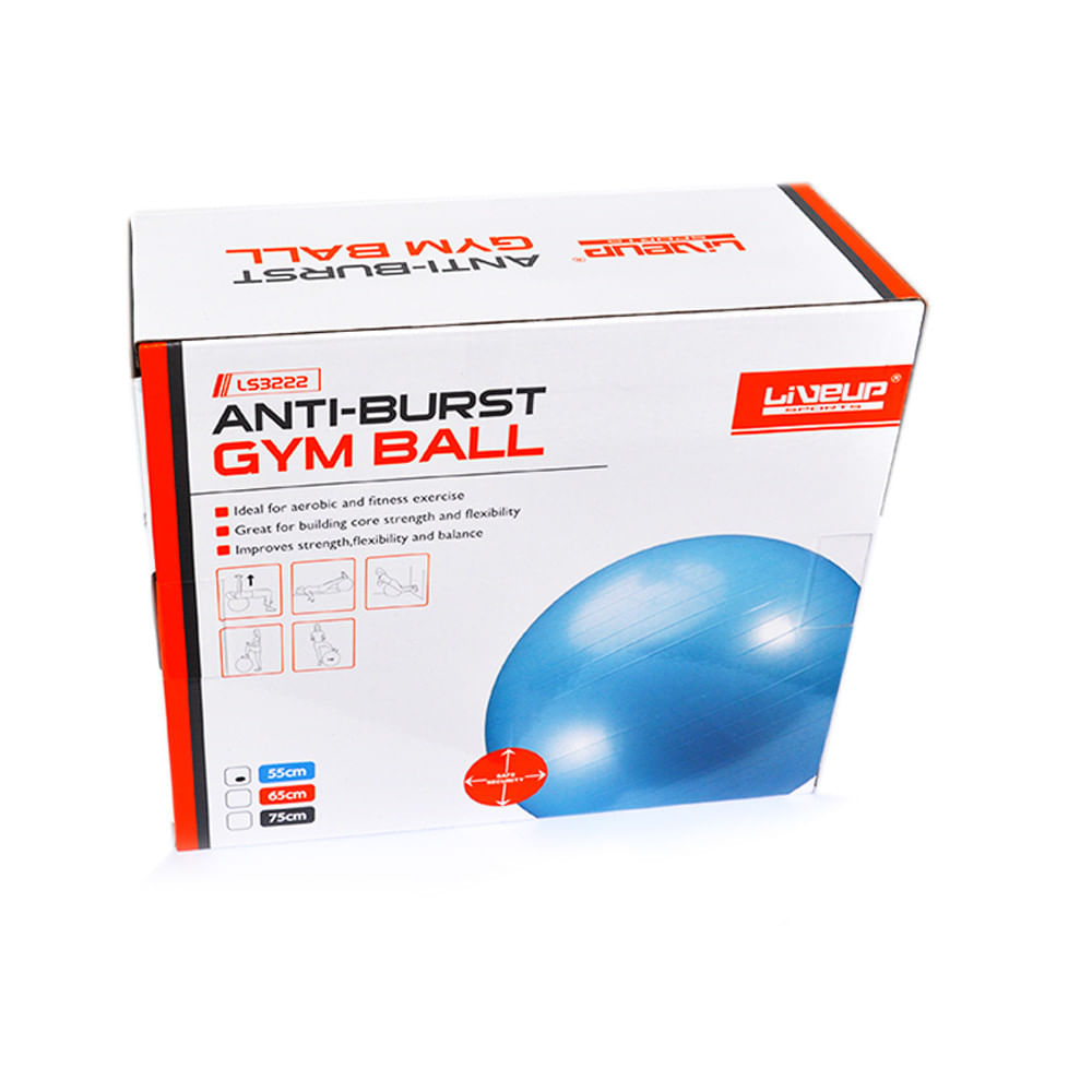 Imagen 2 del producto Bola de gimnasio Liveup Sport 55 cm + inflador