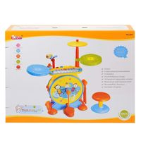 Set de instrumentos musicales Baoli + batería + piano + micro 3+ multicolor
