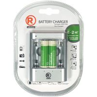 Cargador de pilas Radioshack AA/AAA,  1-2 horas + 2 pilas AA