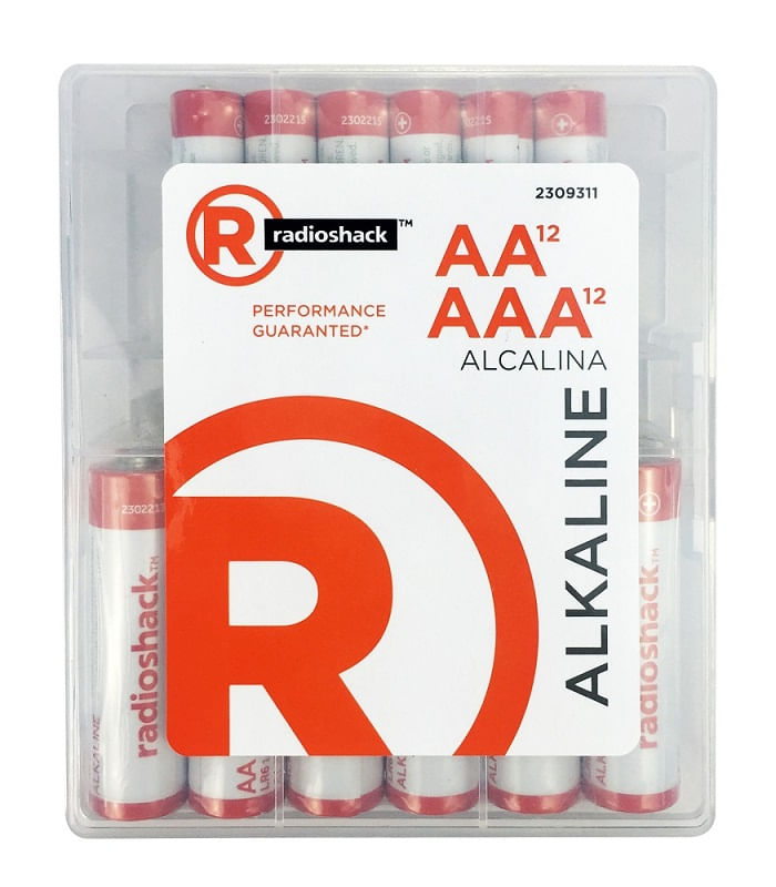 Imagen 1 del producto Pilas alcalinas Radioshack AAA x12 + AA x12