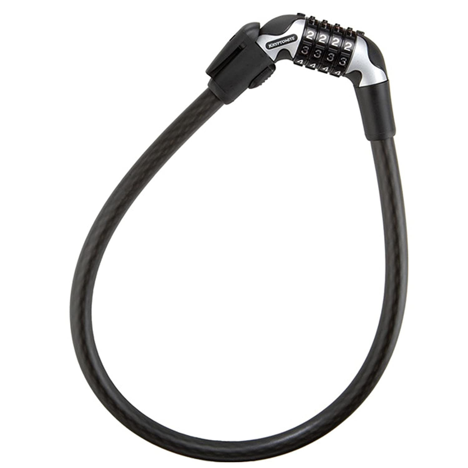 Imagen 2 del producto Cable de seguridad Kryptonite 1565 con combinacion de 15MM X 65CM(2.25') con soporte, transporte versátil y correa de retención para mayor estabilidad
