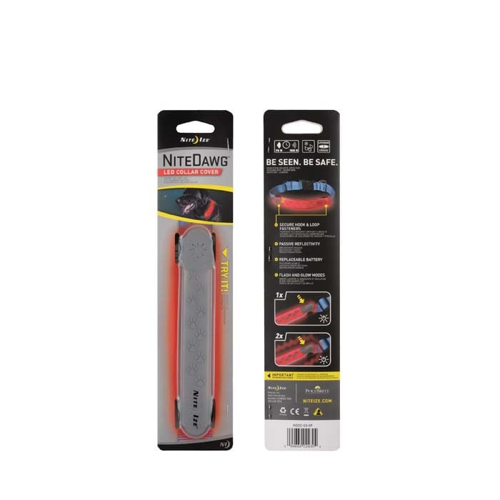 Imagen 2 del producto Cubierta para collar de mascota Nite Ize 1"" luz rojo, 2 modos de iluminación