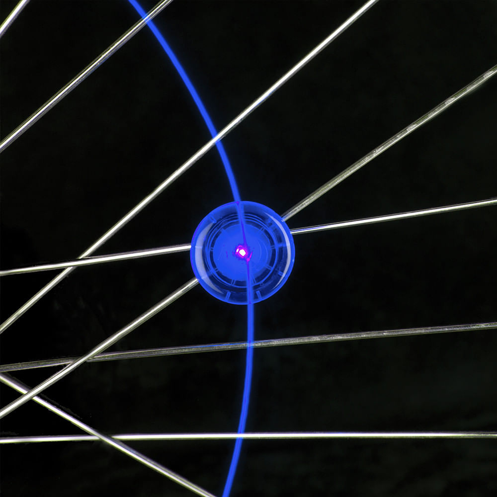 Imagen 2 del producto Mini luces led para ruedas de bicicleta Nite Ize x4 2 rojos/1 azul/1 verde baterías reemplazables