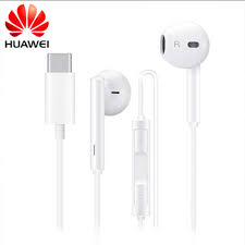 Imagen 2 del producto Audífonos in ear con micrófono Huawei CM33 diseño ergonómico, conector tipo C, control de música y llamadas, blanco