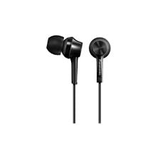 Imagen 2 del producto Audífonos in ear con micrófono Panasonic RP-TCM115E almohadillas de silicona, conector 3.5 mm, control de música y llamadas, negro