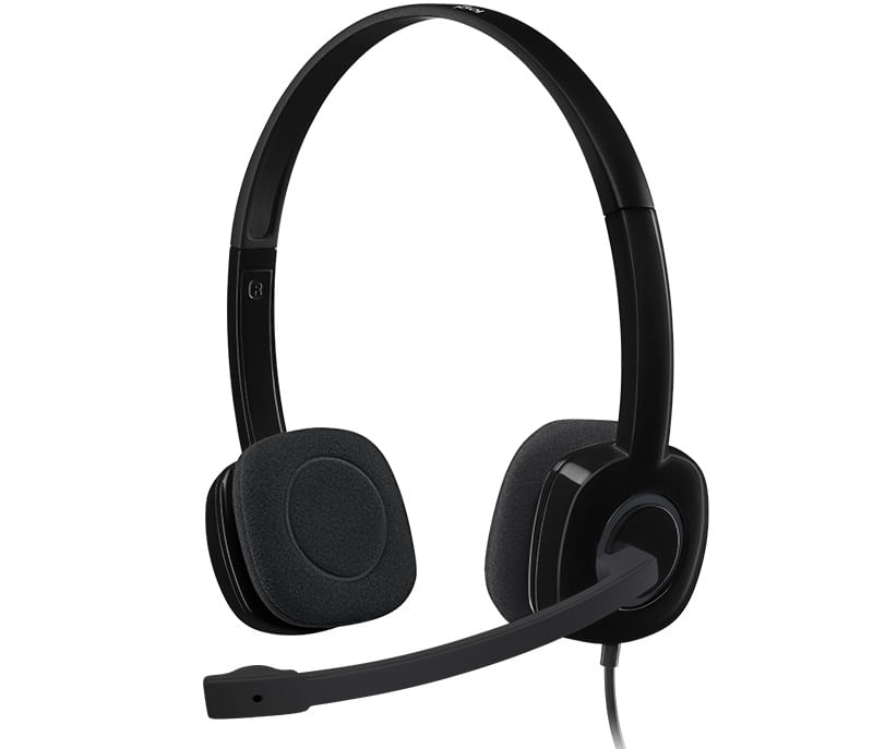 Imagen 2 del producto Audífono Logitech H151 con micrófono, sonido estéreo, conexión 3.5 mm, negro