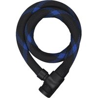 Cable Ivera 7220/85 negro/azul, de acero de alta calidad de 20 mm, revestido con un material sintético duradero para cuidar la pintura, longitud 85 cm