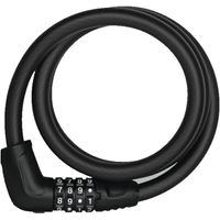 Cable Abus Tresor 6415C/120/15/ acero con funda de PVC, 1.5 cm, negro