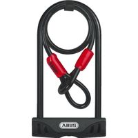 Candado Facilo Cobra 32/150 HV 230, negro, grillete redondo endurecido 12mm, able de acero de alta calidad de 10 mm con dos extremos de bucle