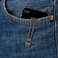 Clip de bolsillo para dispositivos móviles Nite Ize Hipclip acero inoxidable, adhesivo 3M, clip discreto