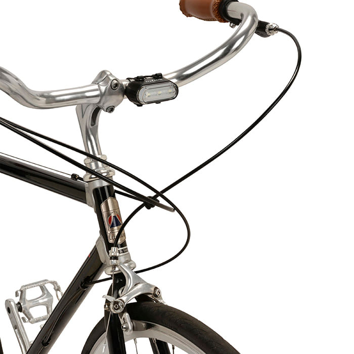 Imagen 2 del producto Luz Radiant 50 para bicicleta color blanco, 2 modos de funcionamiento, se puede montar de manera vertical u horizontal, 50 lúmenes, 180° visibilidad