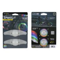 Luz para ruedas Nite Ize Spokelit x2 2 baterías, resistente, instalación sin herramientas, 6 colores