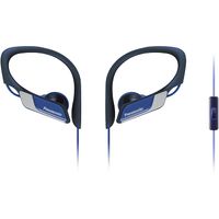 Audífonos in ear con micrófono Panasonic RP-HS35MPP IPX2, conector 3.5 mm, control de música y llamadas, azul
