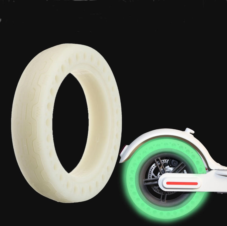 Imagen 2 del producto Llanta sólida New Image para Xiaomi M365 8.5"", resistente al desgaste, verde fluorescente