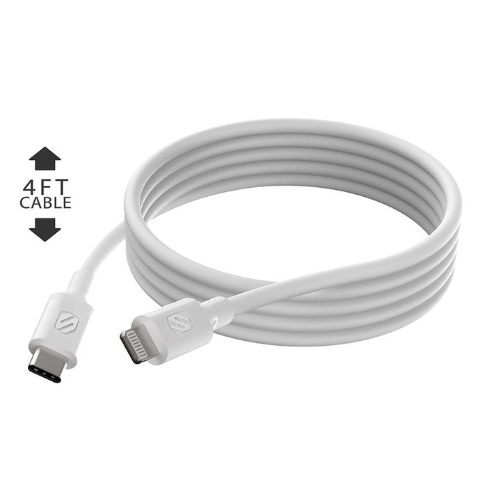Imagen 2 del producto Cable lightning a tipo C Scosche StrikeLine, reversible, 1.2 m