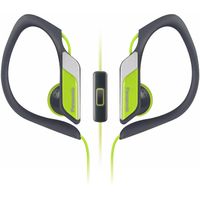 Audífonos in ear con micrófono Panasonic HS34MPP IPX2, conector 3.5 mm, control de música y llamadas, amarillo