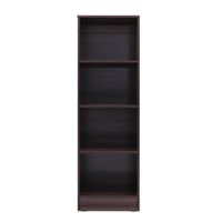 Estante para armar Pisopak 4 divisiones, 150 x 45 x 29 cm, melamina 15 mm, nogal