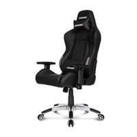 Silla gamer Akracing Premium gas lift clase 4, tapiz pu, máx. 150 kg, inclinación 180°, negro