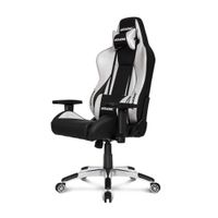 Silla gamer Akracing Premium gas lift clase 4, tapiz pu, máx. 150 kg, inclinación 180°, silver black