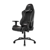 Silla gamer Akracing Nitro gas lift clase 4, tapiz cuero pu, máx. 150 kg, inclinación 180°, negro