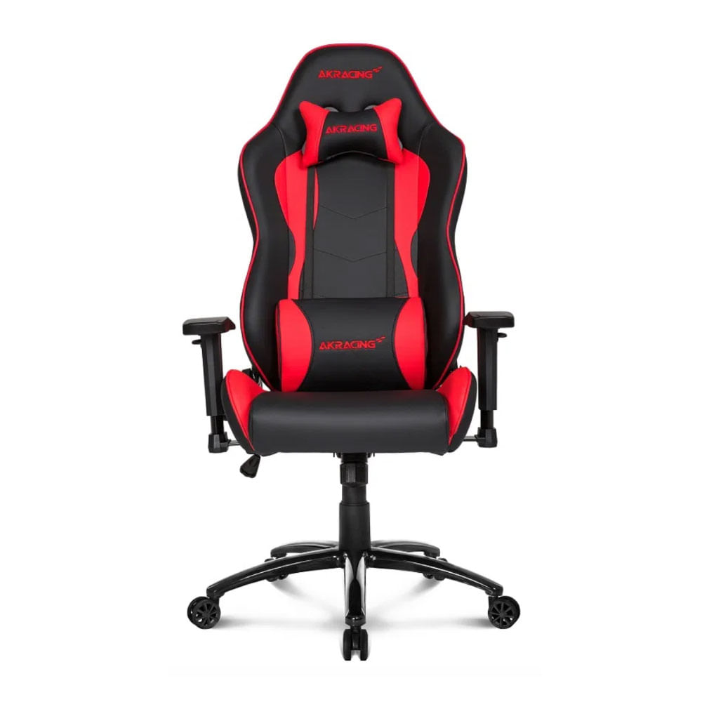 Imagen 2 del producto Silla gamer Akracing Nitro gas lift clase 4, tapiz cuero pu, máx. 150 kg, inclinación 180°, negro y rojo