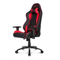 Silla gamer Akracing Nitro gas lift clase 4, tapiz cuero pu, máx. 150 kg, inclinación 180°, negro y rojo