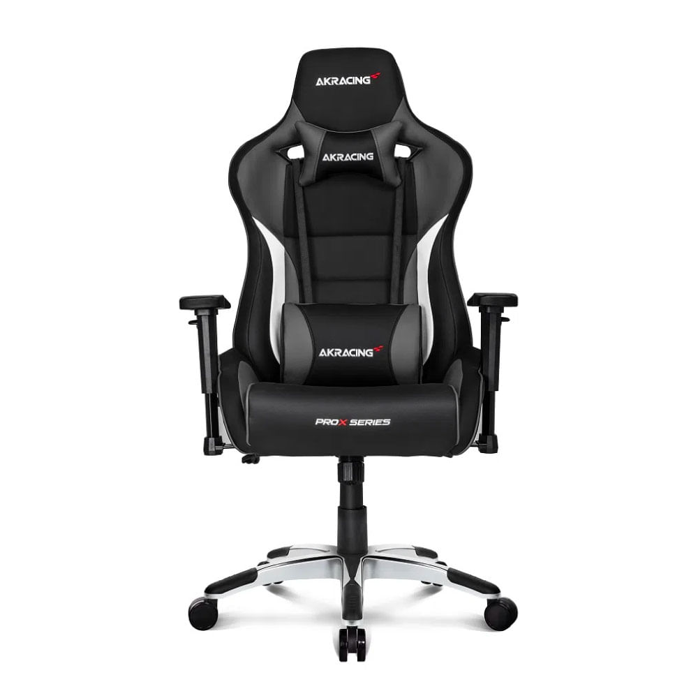 Imagen 2 del producto Silla gamer Akracing Pro X gas lift clase 4, tapiz cuero pu, máx. 150 kg, inclinación 180°, negro y gris