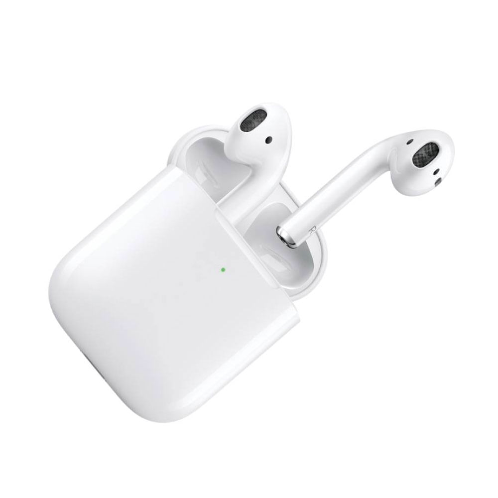 Imagen 2 del producto Audífonos bluetooth True Wireless Apple Airpods (2da generación) duración máx. 5 horas, control táctil, carga inalámbrica Qi,  blanco