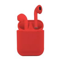 Audífonos bluetooth True Wireless Izuum acabado mate, material suave al tacto, máx. 4 horas, rojo