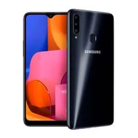Celular Samsung Galaxy A20S 32GB, 3GB RAM, cámara trasera 13MP y frontal 8MP, 6.5"", Octa-Core, negro