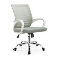 Silla de oficina ejecutiva Proshopper Washington respaldar en malla nylon, 120 kg, gris